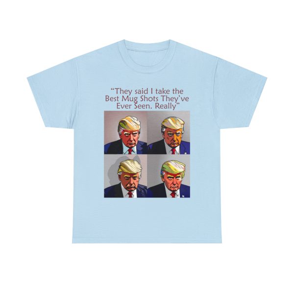 Trump Mug Shot Pop Art Tee: Politics and Pop Artistry - Two Side Graphic T-Shirt