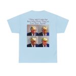 Trump Mug Shot Pop Art Tee: Politics and Pop Artistry - Two Side Graphic T-Shirt
