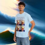 Trump Mug Shot Pop Art Tee: Politics and Pop Artistry - Two Side Graphic T-Shirt