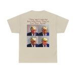 Trump Mug Shot Pop Art Tee: Politics and Pop Artistry - Two Side Graphic T-Shirt