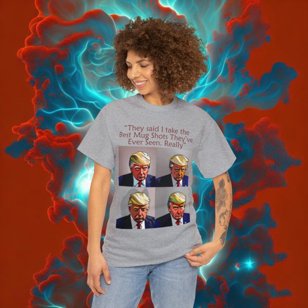 Trump Mug Shot Pop Art Tee: Politics and Pop Artistry - Two Side Graphic T-Shirt