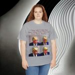 Trump Mug Shot Pop Art Tee: Politics and Pop Artistry - Two Side Graphic T-Shirt