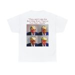 Trump Mug Shot Pop Art Tee: Politics and Pop Artistry - Two Side Graphic T-Shirt