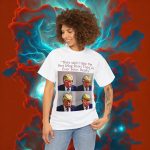 Trump Mug Shot Pop Art Tee: Politics and Pop Artistry - Two Side Graphic T-Shirt