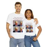 Trump Mug Shot Pop Art Tee: Politics and Pop Artistry - Two Side Graphic T-Shirt