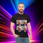 Trump Mug Shot Pop Art Tee: Politics and Pop Artistry - Two Side Graphic T-Shirt