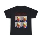 Trump Mug Shot Pop Art Tee: Politics and Pop Artistry - Two Side Graphic T-Shirt