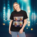 Trump Mug Shot Pop Art Tee: Politics and Pop Artistry - Two Side Graphic T-Shirt