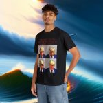 Trump Mug Shot Pop Art Tee: Politics and Pop Artistry - Two Side Graphic T-Shirt