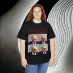 Trump Mug Shot Pop Art Tee: Politics and Pop Artistry - Two Side Graphic T-Shirt