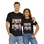 Trump Mug Shot Pop Art Tee: Politics and Pop Artistry - Two Side Graphic T-Shirt