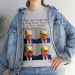 Trump Mug Shot Pop Art Tee: Politics and Pop Artistry - Two Side Graphic T-Shirt