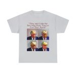 Trump Mug Shot Pop Art Tee: Politics and Pop Artistry - Two Side Graphic T-Shirt