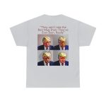 Trump Mug Shot Pop Art Tee: Politics and Pop Artistry - Two Side Graphic T-Shirt