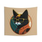 Ready to Jazz Up Your Space? 😎 Kool Kat 🎷 The Showstopper of Wall Tapestries!