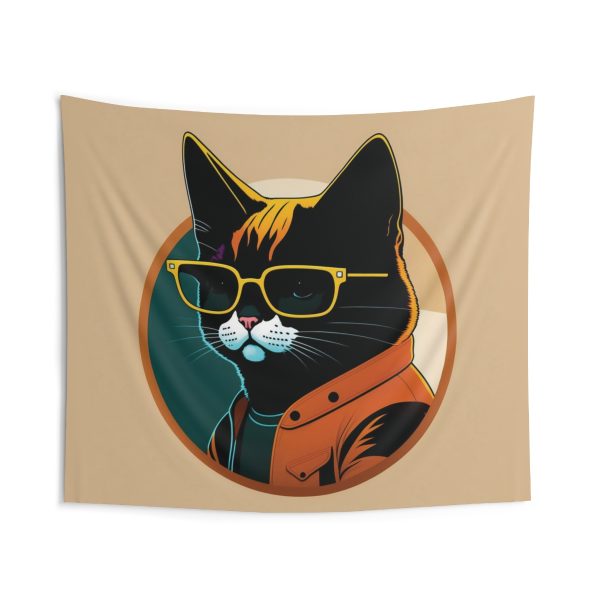 Ready to Jazz Up Your Space? 😎 Kool Kat 🎷 The Showstopper of Wall Tapestries!