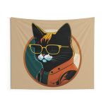 Ready to Jazz Up Your Space? 😎 Kool Kat 🎷 The Showstopper of Wall Tapestries!