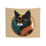 Ready to Jazz Up Your Space? 😎 Kool Kat 🎷 The Showstopper of Wall Tapestries!