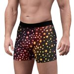 Galactic Gourmet Men's Boxer Briefs 🚀 The Tasteful Space Odyssey! 🍔