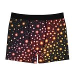 Galactic Gourmet Men's Boxer Briefs 🚀 The Tasteful Space Odyssey! 🍔