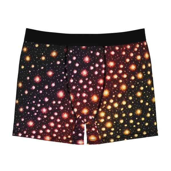 Galactic Gourmet Men's Boxer Briefs 🚀 The Tasteful Space Odyssey! 🍔