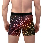 Galactic Gourmet Men's Boxer Briefs 🚀 The Tasteful Space Odyssey! 🍔