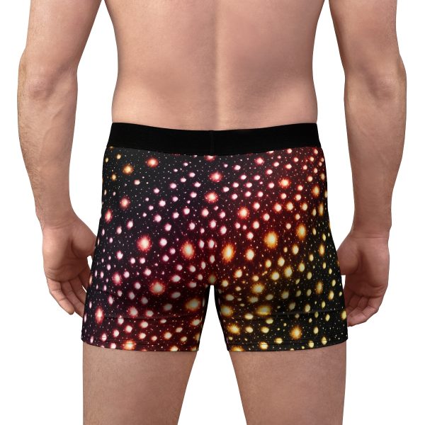 Galactic Gourmet Men's Boxer Briefs 🚀 The Tasteful Space Odyssey! 🍔