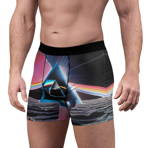 Pink Floyd-Inspired đ Dark Side of the Loom Menâs Boxer Briefs! đľ