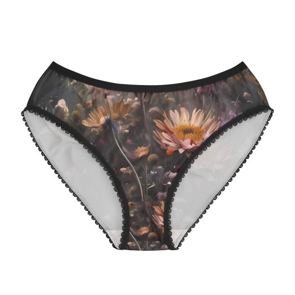 IntimateWear™ Women's Panties: Midnight Blooms