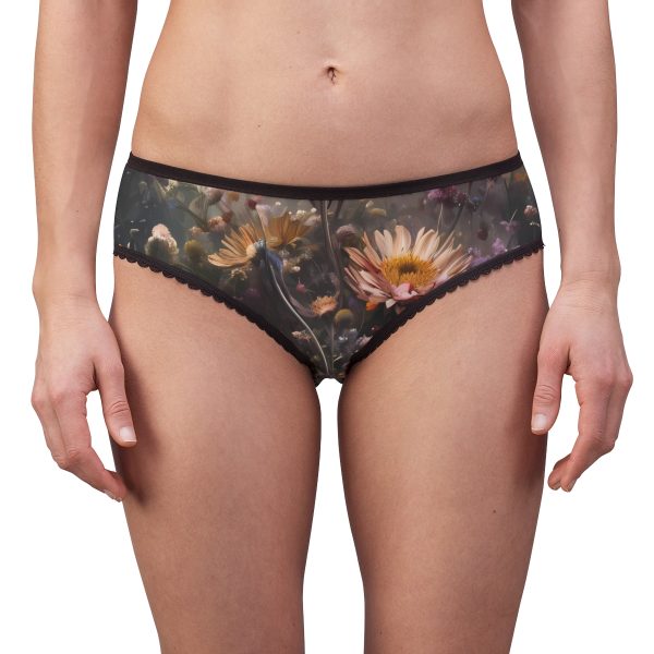 IntimateWear™ Women's Panties: Midnight Blooms