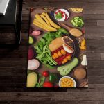 A Foodie's Delish-Disco Area Rug 🌮 Your Floor's Flavorful Fiesta! 🕺