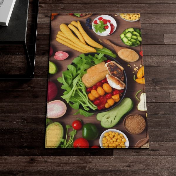 A Foodie's Delish-Disco Area Rug 🌮 Your Floor's Flavorful Fiesta! 🕺