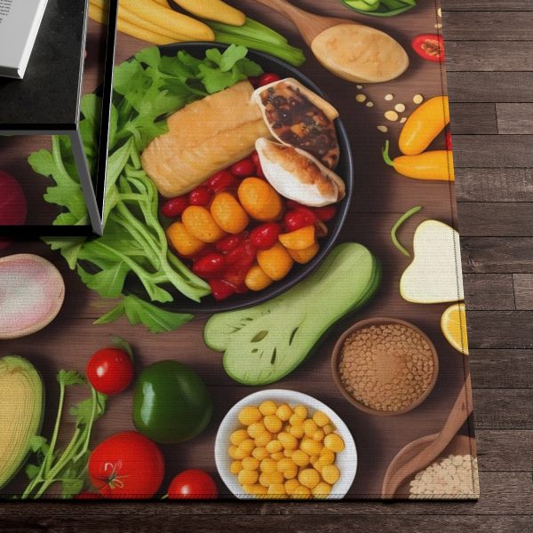 A Foodie's Delish-Disco Area Rug 🌮 Your Floor's Flavorful Fiesta! 🕺