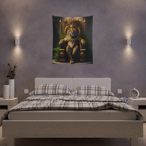 Royal Tiger's Reign 🐯 Nature Inspired Wall Tapestry