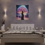 Electrified Tree of Life - Radiant Night Tapestries