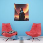 Musk at Dusk on Mars 🌌 MarsLife™ Fantasy Tapestry