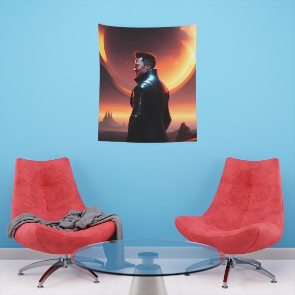 Musk at Dusk on Mars 🌌 MarsLife™ Fantasy Tapestry