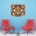 Urban Grunge 🌃 Contemporary Wall Tapestry