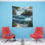 Vintage Voyage Wall Tapestry - When Your Wall Needs A Passport!
