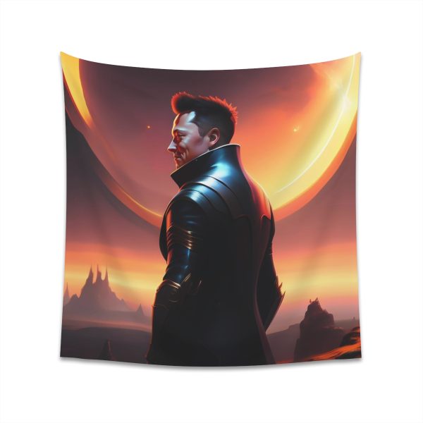 Musk at Dusk on Mars 🌌 MarsLife™ Fantasy Tapestry