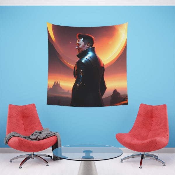 Musk at Dusk on Mars 🌌 MarsLife™ Fantasy Tapestry