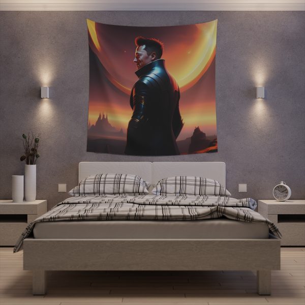 Musk at Dusk on Mars 🌌 MarsLife™ Fantasy Tapestry