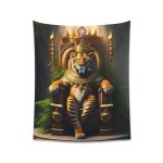 Royal Tiger's Reign 🐯 Nature Inspired Wall Tapestry