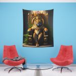 Royal Tiger's Reign 🐯 Nature Inspired Wall Tapestry