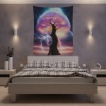 Electrified Tree of Life - Radiant Night Tapestries