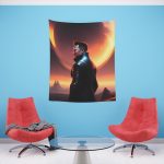 Musk at Dusk on Mars 🌌 MarsLife™ Fantasy Tapestry