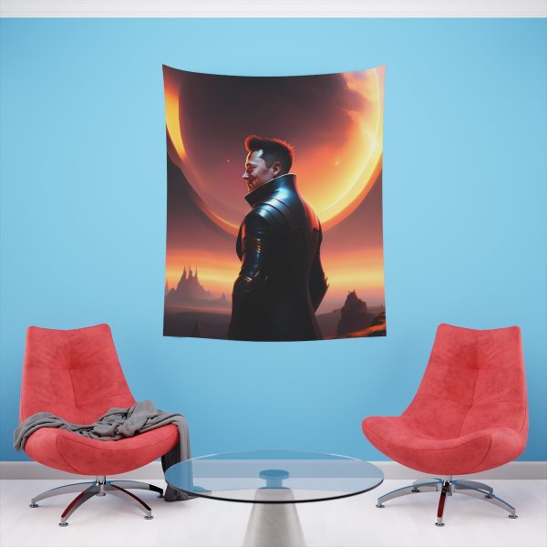 Musk at Dusk on Mars 🌌 MarsLife™ Fantasy Tapestry
