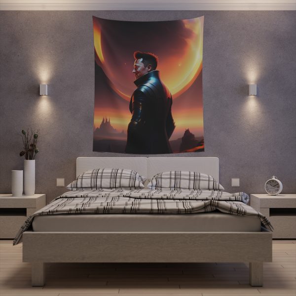 Musk at Dusk on Mars 🌌 MarsLife™ Fantasy Tapestry