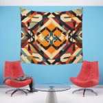 Urban Grunge 🌃 Contemporary Wall Tapestry