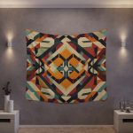 Urban Grunge 🌃 Contemporary Wall Tapestry